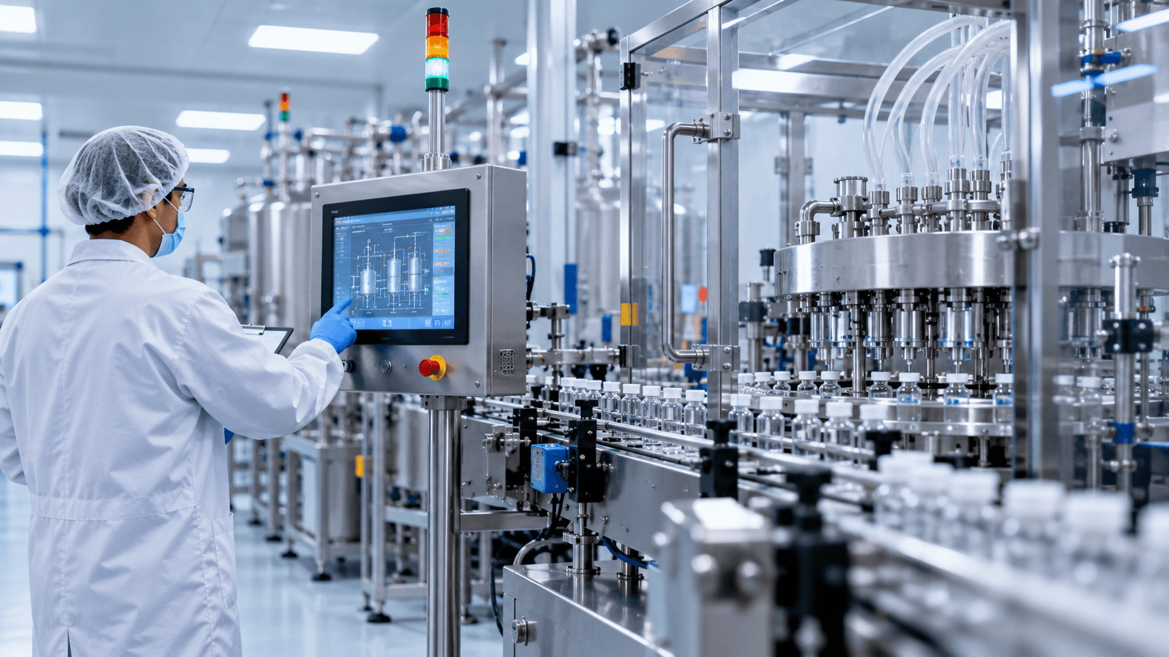 Automated pharmaceutical inspection and filling line